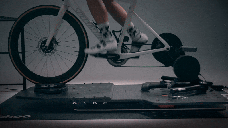 Delta RS rocker plate Zwift female cyclist