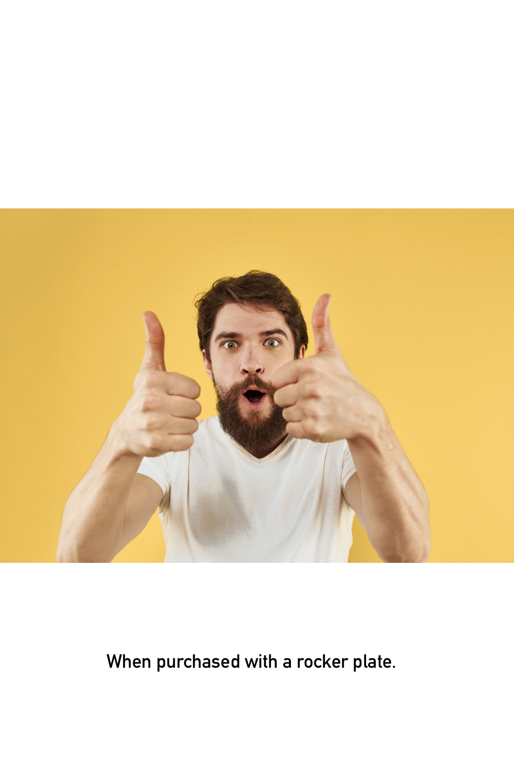 Bearded man giving two thumbs up.