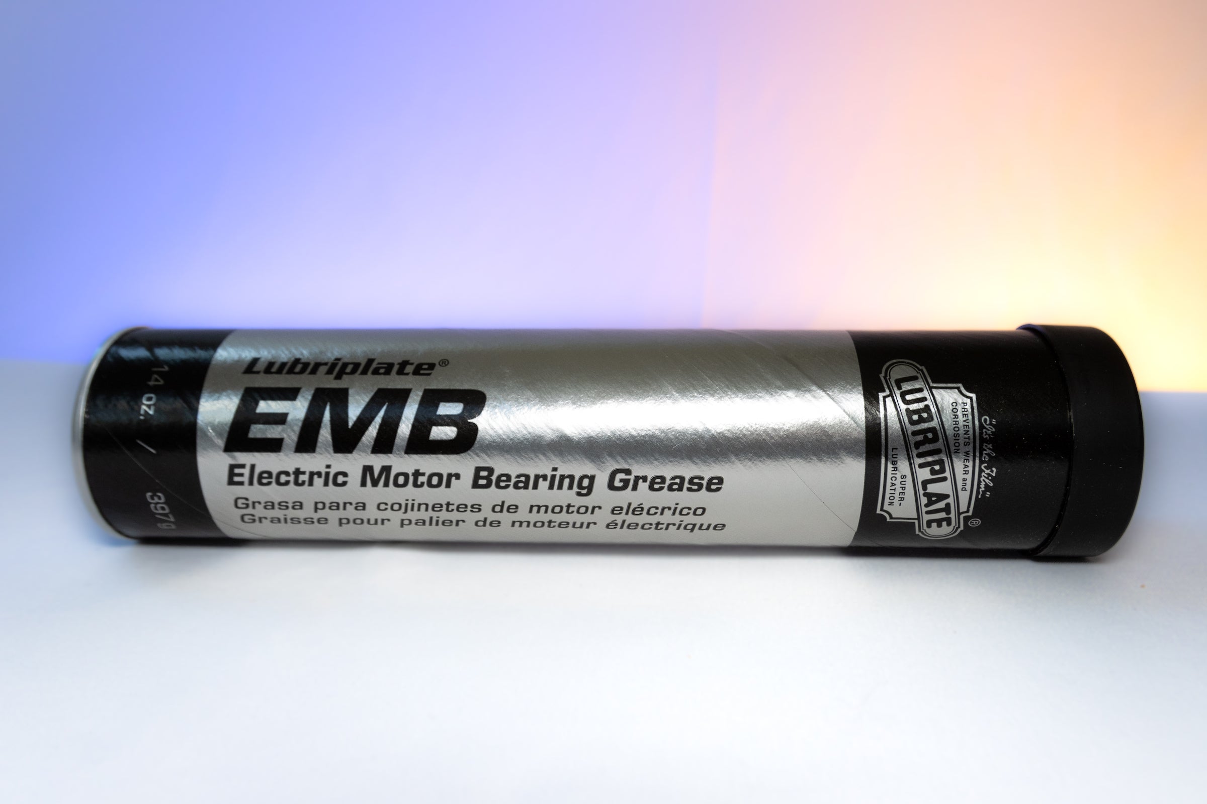 Lubriplate EMB grease for pillow block bearings of rocker plate. 