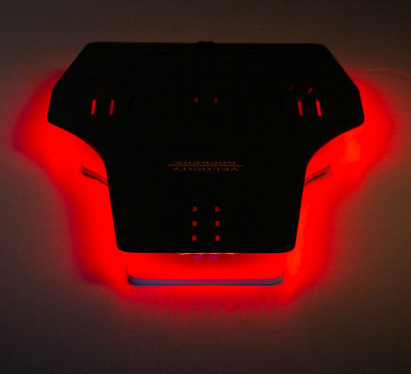 LED illumination of the Velocity Rocker rocker plate.